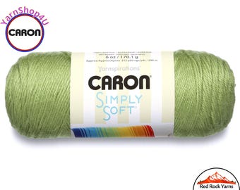 PISTACHIO - Caron Simply Soft Collection 6oz / 315yds (170g / 288m) 100% Acrylic yarn. Item H97COL0003