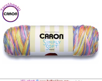 BABY BRIGHTS - Caron Simply Soft Paints. 5oz / 235yds (141g / 215m) 100% Acrylic yarn. Color #22015