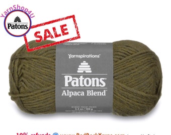 Clearance Sale! LICHEN - Patons Alpaca Blend bulky weight roving yarn. 3.5oz | 155yd. Item 24110101006 [Discontinued Color]