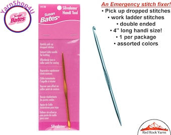 Susan Bates Silvalume Handi Tool in 6 Assorted Colors picked randomly. 1 per package. #14128