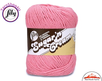 ROSE PINK - 2.5oz | 120yd The Original Lily Sugar N Cream 100% Cotton Yarn (2.5 ounce / 120 yards)