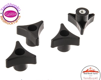 4 Tensioner Knobs for Frank Edmunds carriage bolts (does not work with Handi-Clamp Scroll Frames). Item #5618