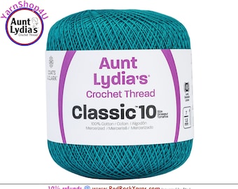 PEACOCK - Aunt Lydia's Classic 10 Crochet Thread. Item# 154-0856