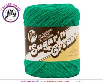 MOD GREEN - 2.5oz | 120yd The Original Lily Sugar N Cream 100% Cotton Yarn (2.5 ounce / 120 yards)