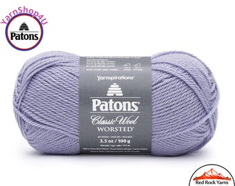 MISTY THISTLE - Patons Classic Wool Worsted Yarn Medium Weight (4). 100% wool yarn. 3.5oz | 194 yards (100g | 177m)