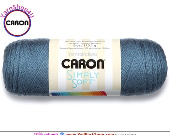 COUNTRY BLUE - Caron Simply Soft 6oz / 315yds (170g / 288m) 100% Acrylic yarn. Item H970039710