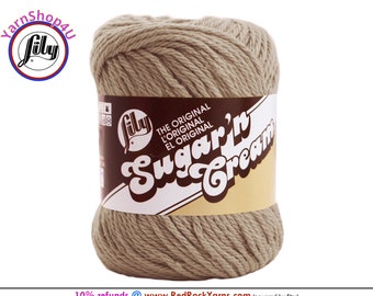 JUTE - 2.5oz | 120yd The Original Lily Sugar N Cream 100% Cotton Yarn (2.5 ounce / 120 yards)