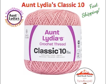 SOFT MAUVE - Aunt Lydia's Classic 10 Crochet Thread. 350yds. Item #154-1040