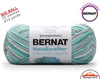 QUIET SEA - 12oz | 573 yards! Bernat Handicrafter Big Ball 100% Cotton Yarn. Item 16203434054
