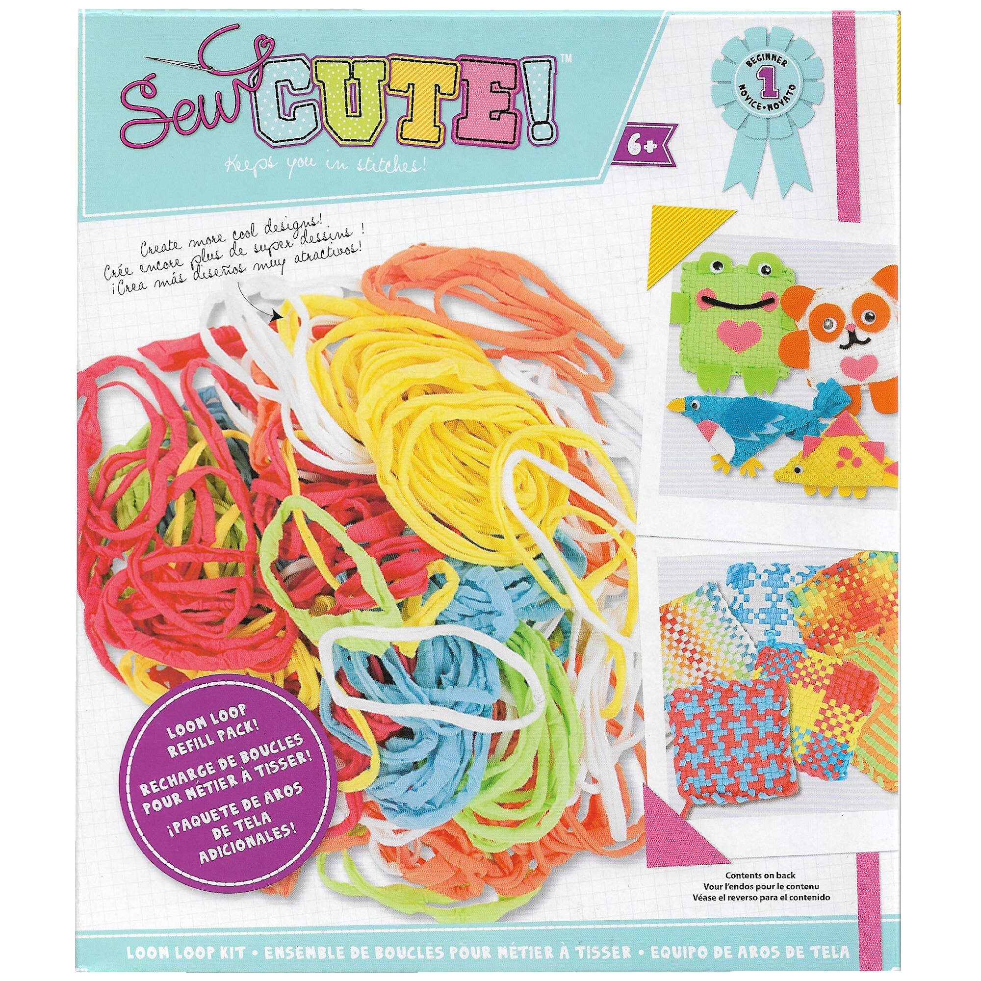 Pot Holder Loops Make up to 5 pot holders. 144 loops in 6 colors! Each color has 24 loops