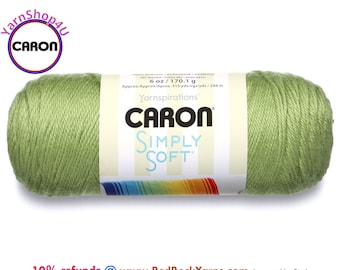 PISTACHIO - Caron Simply Soft Collection 6oz / 315yds (170g / 288m) 100% Acrylic yarn. Item H97COL0003