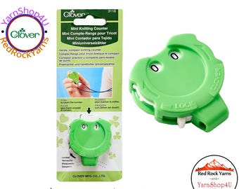Clover Mini Knitting Row Counter, Clover Mini Kacha Knitting counter, click Stitch Counter, small row counter, small counter, Necklace #3118