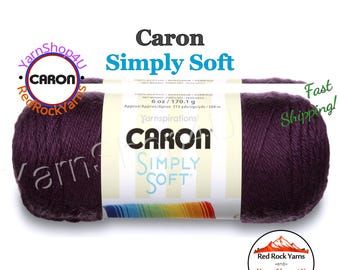 PLUM PERFECT - Caron Simply Soft 6oz / 315yds (170g / 288m) 100% Acrylic yarn. Item H970039761
