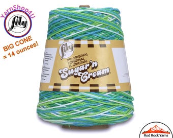 EMERALD ENERGY - 14oz | 674 yards Cone. Lily Sugar N Cream Cotton yarn. 100% cotton. Item 10300202223