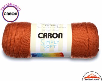 PUMPKIN - Caron Simply Soft 6oz / 315yds (170g / 288m) 100% Acrylic yarn. Item H970039765