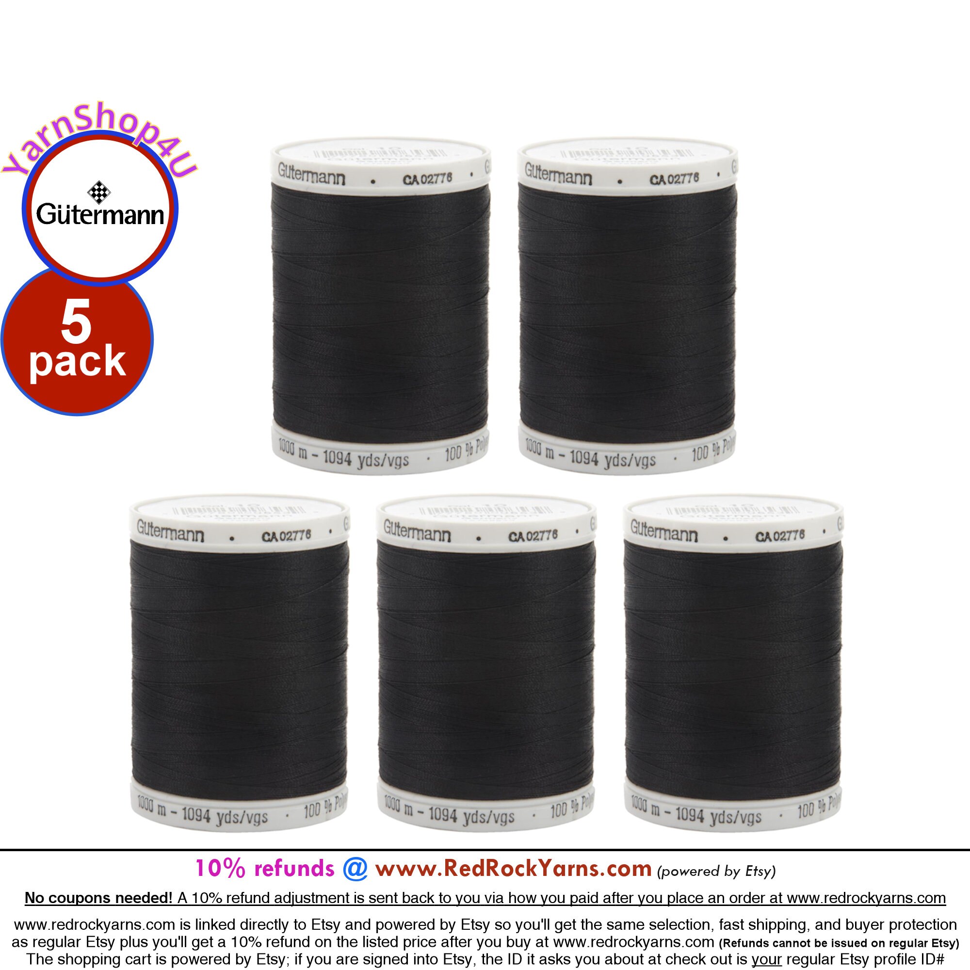 Gutermann Sew-All Thread - Black