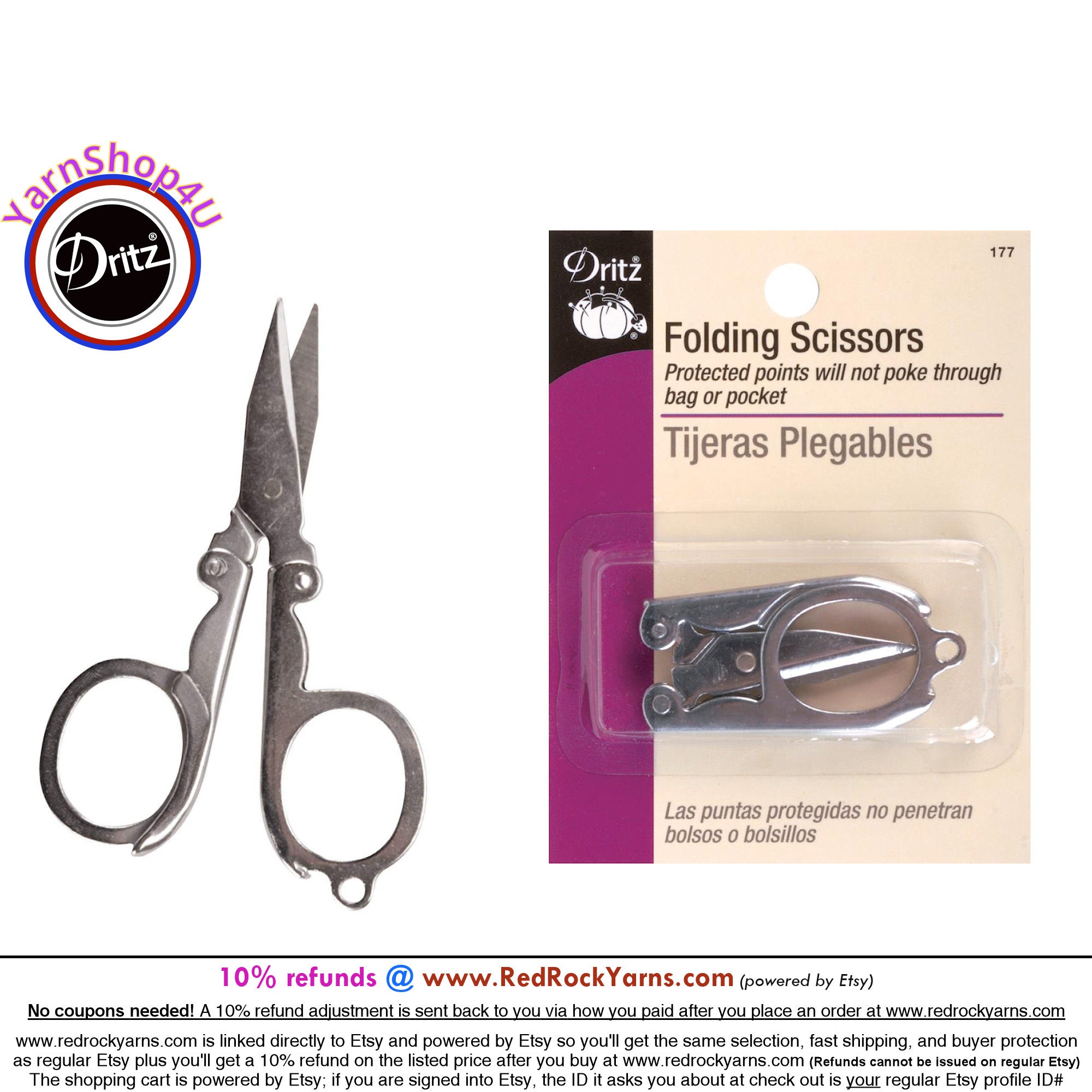 DRITZ FOLDING SCISSORS 177 