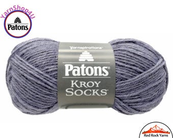 PLUM - Patons Kroy Socks Yarn is 1.75oz | 166yds Super Fine Weight (1) Sock Yarn. 75/25% Wool/Nylon (50g | 152m). Color 55741