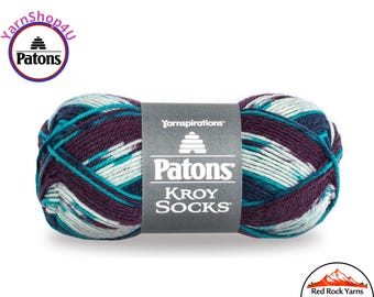 BLUE RASPBERRY - Patons Kroy Socks Yarn is 1.75oz | 166yds Super Fine Weight (1) Sock Yarn. 75/25% Wool/Nylon (50g | 152m). Color 55717