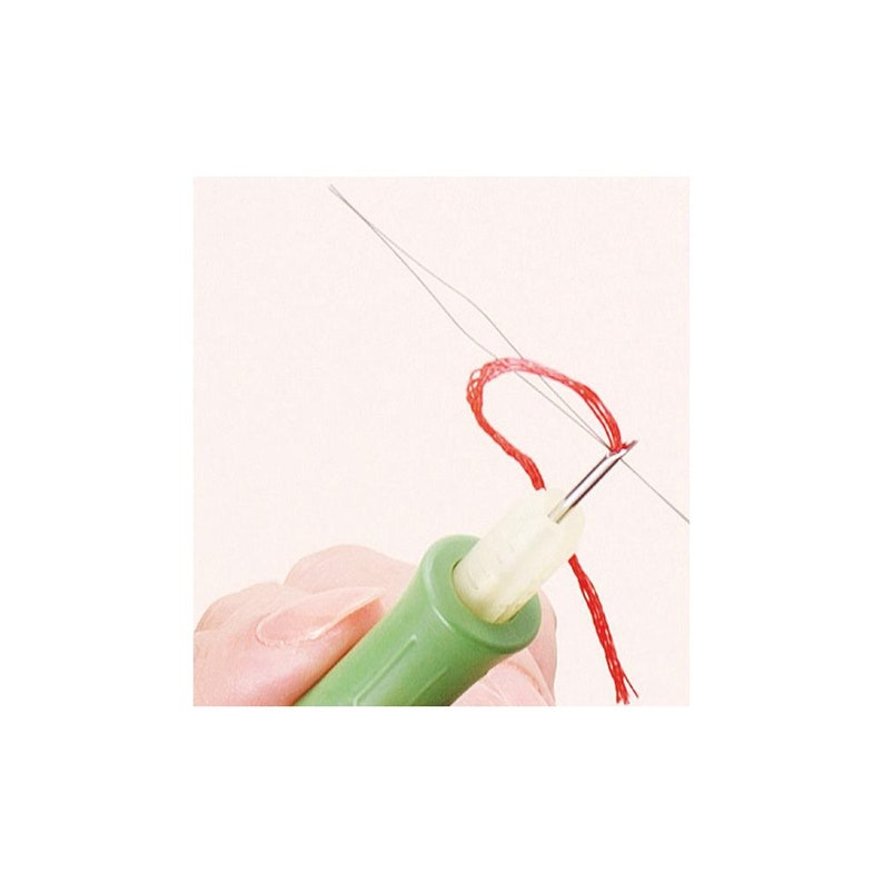 Long Needle Threader for Embroidery Stitching and Punch Needle Tools. 2 per package. 6-1/8 long. Clover 8810 image 4