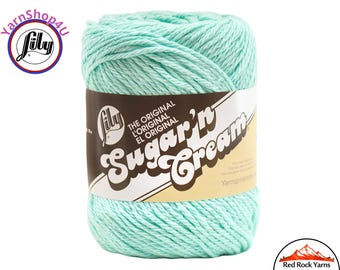 BEACH GLASS - 2.5oz | 120yd The Original Lily Sugar N Cream 100% Cotton Yarn (2.5 ounce / 120 yards)