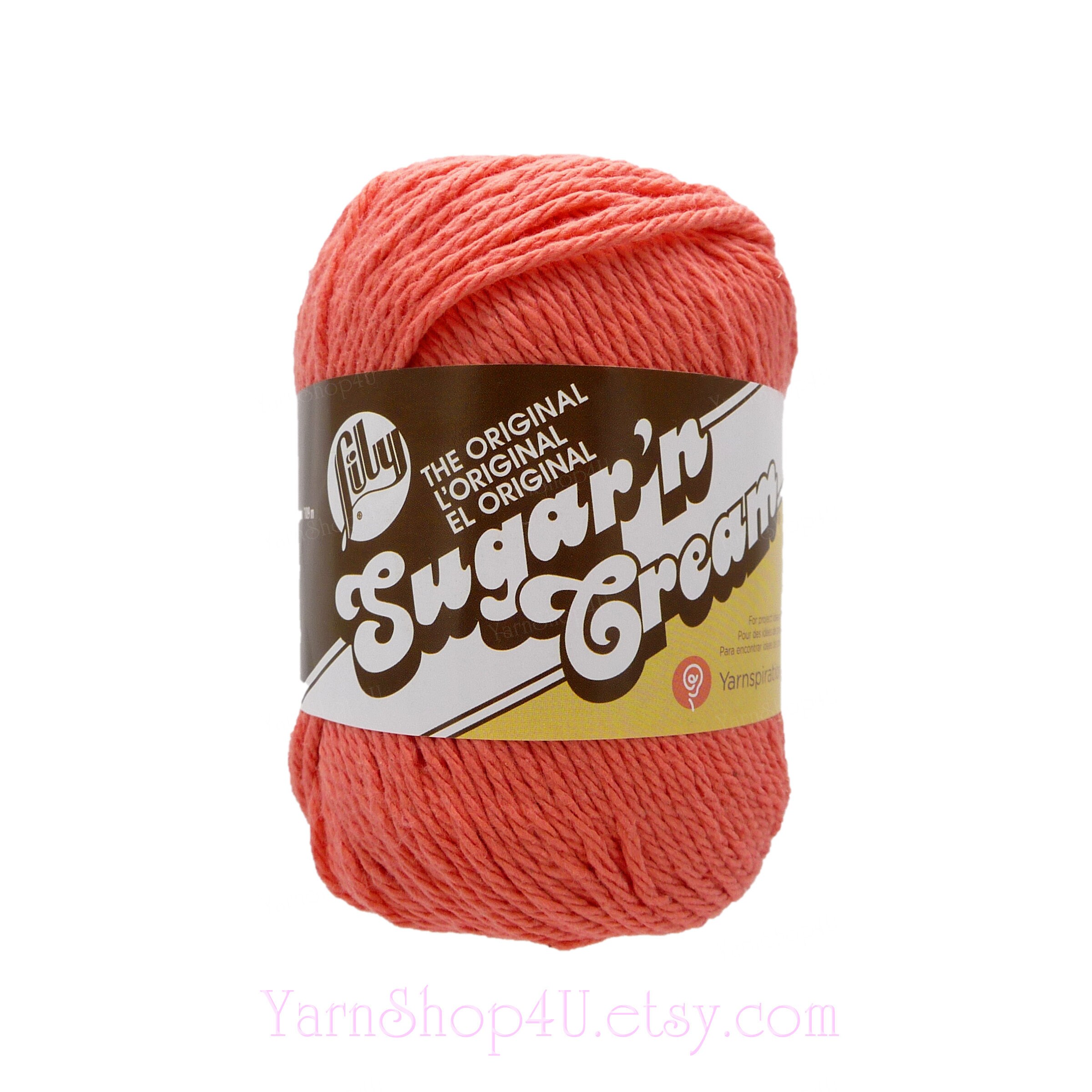TANGERINE 2.5oz 120yd The Original Lily Sugar N Cream 100 Cotton
