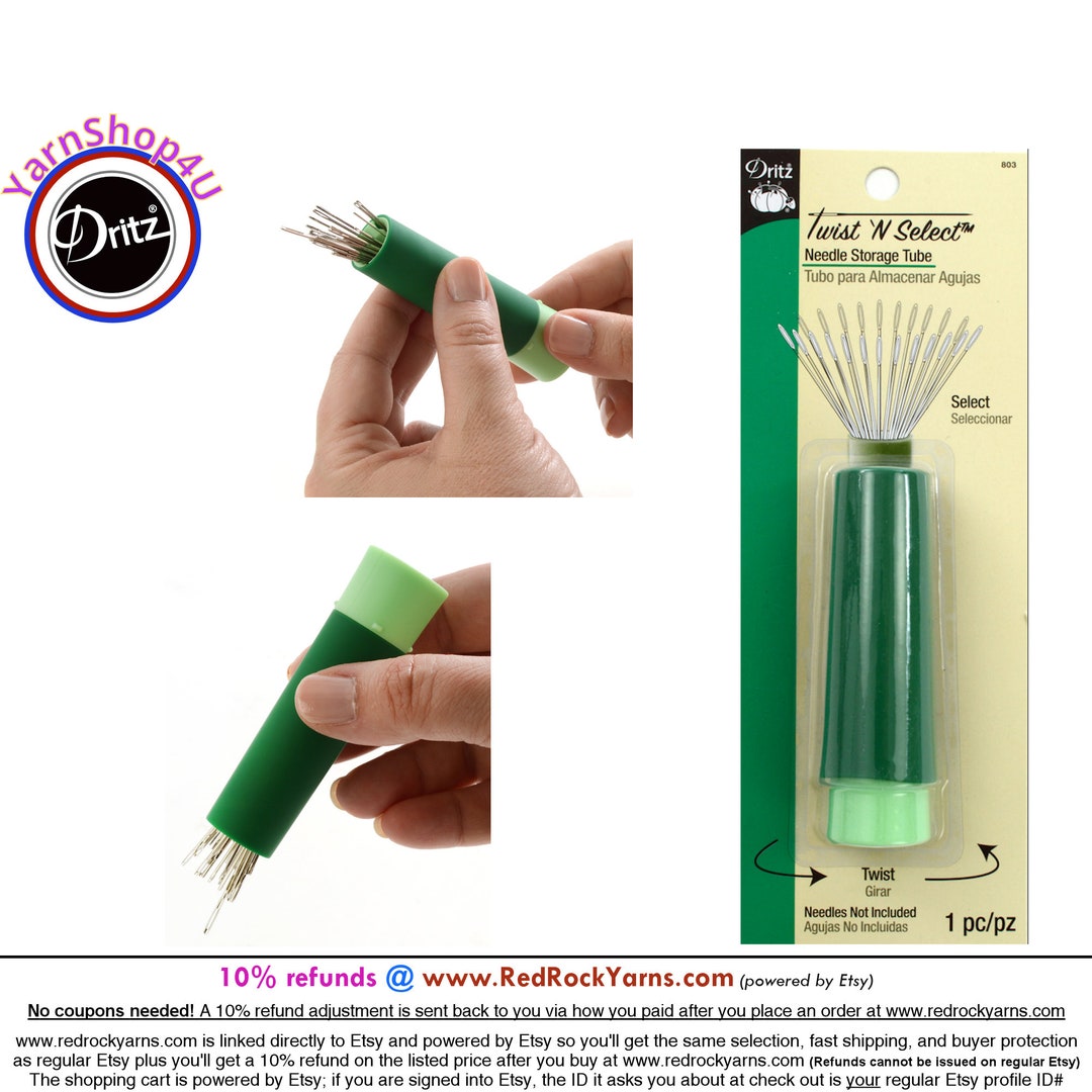 Dritz Twist 'N Select Needle Storage Tube - Pins - Pins & Needles - Notions