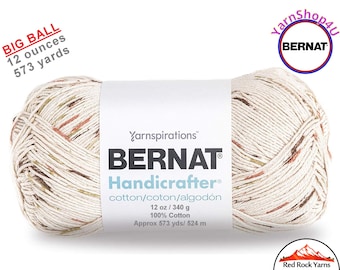 SONOMA PRINT - 12oz | 573 yard! Bernat Handicrafter Big Ball 100% Cotton Yarn. Item 16203427420
