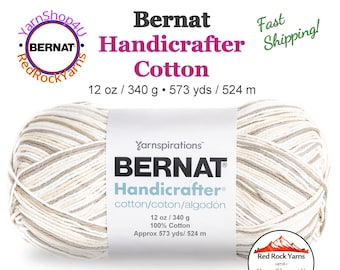 QUEEN ANNS LACE - 12oz | 573 yards! Bernat Handicrafter Big Ball 100% Cotton Yarn. Item 16203434033