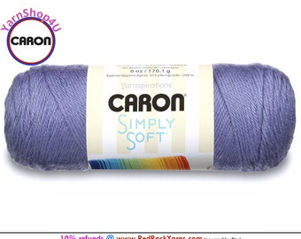 LAVENDER BLUE - Caron Simply Soft 6oz / 315yds (170g / 288m) 100% Acrylic yarn. Item H970039756