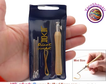 Lavor Punch Needle Set for Floss Punch Embroidery. Includes one 3" handle, 3 Needles in diameters .078", .098" and .118" & wire threader