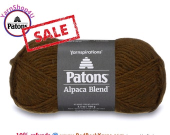 Clearance Sale! SABLE - Patons Alpaca Blend bulky weight roving yarn. 3.5oz | 155yd. Item 24110101004 [Discontinued Color]