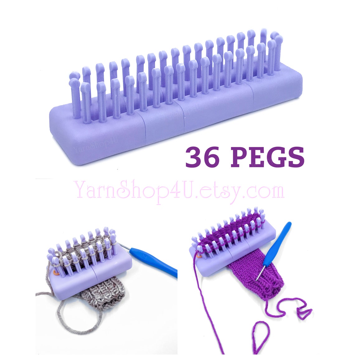 Adjustable MultiKnit Loom. Authentic Knitting Board Loom. Etsy