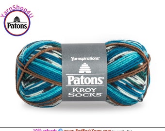 ROUTE 66 Jacquard - Patons Kroy Socks Yarn is 1.75oz | 166yds Super Fine Weight (1) Sock Yarn. 75/25% Wool/Nylon (50g | 152m). Color 55711