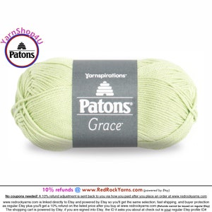 GINGER Patons Grace yarn Light weight #3. 100% Mercerized Cotton, 1.75 oz | 136 yards (50 g | 125 m) Color #62027