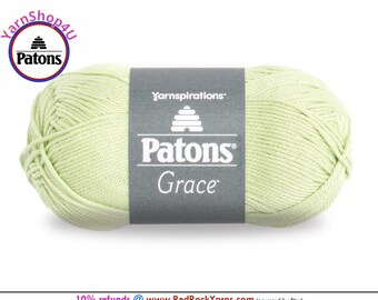 GINGER Patons Grace yarn Light weight #3. 100% Mercerized Cotton, 1.75 oz | 136 yards (50 g | 125 m) Color #62027