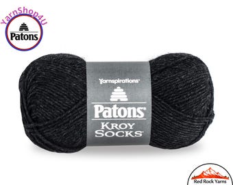 GENTRY GREY - Patons Kroy Socks Yarn is 1.75oz | 166yds Super Fine Weight (1) Sock Yarn. A Blend of 75/25% Wool/Nylon (50g | 152m)