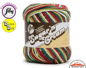 SUMMERFIELD Super Size 3oz | 143yds. 100% Cotton yarn. Original Lily Sugar N Cream. (3 ounces | 143 yards). Color #19985