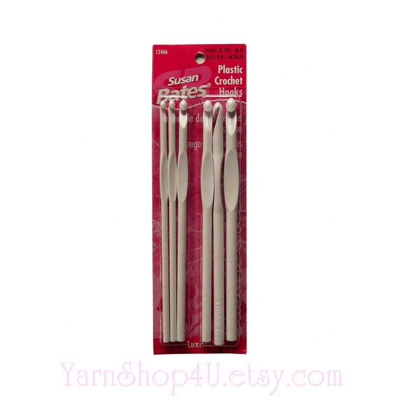 Susan Bates Bamboo Handle//silvalume Head Crochet Hook 5.5/"-size 7//4.5mm
