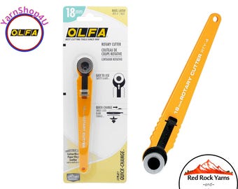 18mm OLFA Rotary Cutter - Original Classic Handle. Single Click Quick Change Blade. RTY-4 | 9657