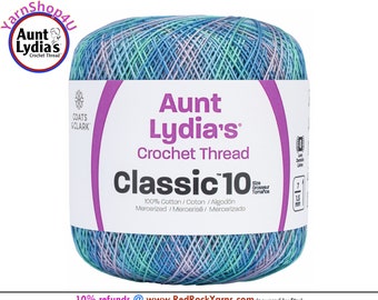 OCEAN - Aunt Lydia's Classic 10 Crochet Thread. 300yds. Item #154-0995