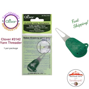 Clover Yarn Theader. Specifically designed to thread yarn through Yarn Needles and Tapestry needles. #3142