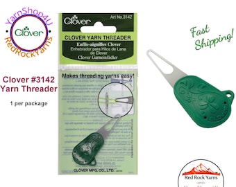 Clover Yarn Theader. Specifically designed to thread yarn through Yarn Needles and Tapestry needles. #3142