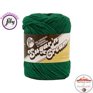 DARK PINE - 2.5oz | 120yd The Original Lily Sugar N Cream 100% Cotton Yarn (2.5 ounce / 120 yards)