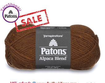 Clearance Sale! TOFFEE - Patons Alpaca Blend bulky weight roving yarn. 3.5oz | 155yd. Item 24110101012 [Discontinued Color]