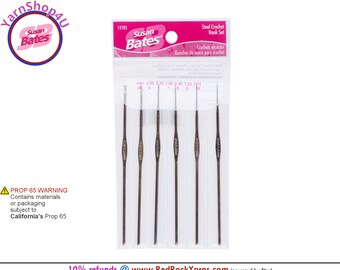 12 Different Size Tulip Fine Steel Soft Grip Crochet Hooks /hook Sizes  Included in This Set : 0, 3, 6, 9, 12, 15, 17, 19, 20, 21, 22, 23 