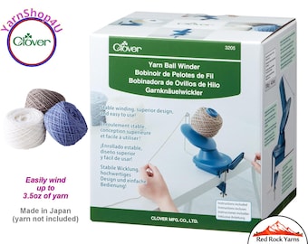 Clover YARN BALL WINDER. Wind yarn into center pull balls; no need for cones or sleeves. Attaches to a table top. Art No 3205