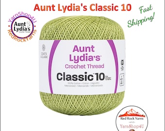 WASABI - Aunt Lydia's Classic 10 Crochet Thread. 350yds. Item #154-0397