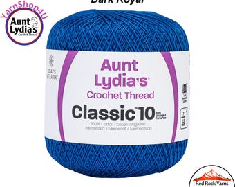 DARK ROYAL - Aunt Lydia's Classic 10 Crochet Thread. 350yds. Item #154-0487