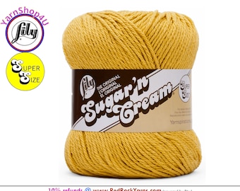 BAMBOO - Super Size 4oz | 190yds. 100% Cotton yarn. Original Lily Sugar N Cream. Color #18807 (4 ounces | 190 yards)